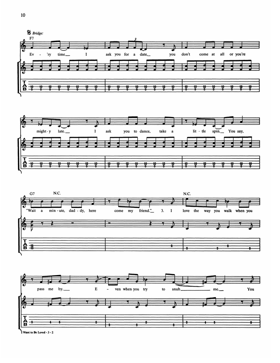 I Want To Be Loved I Want To Be Loved Acoustic Guitar scores gallery preview page 2