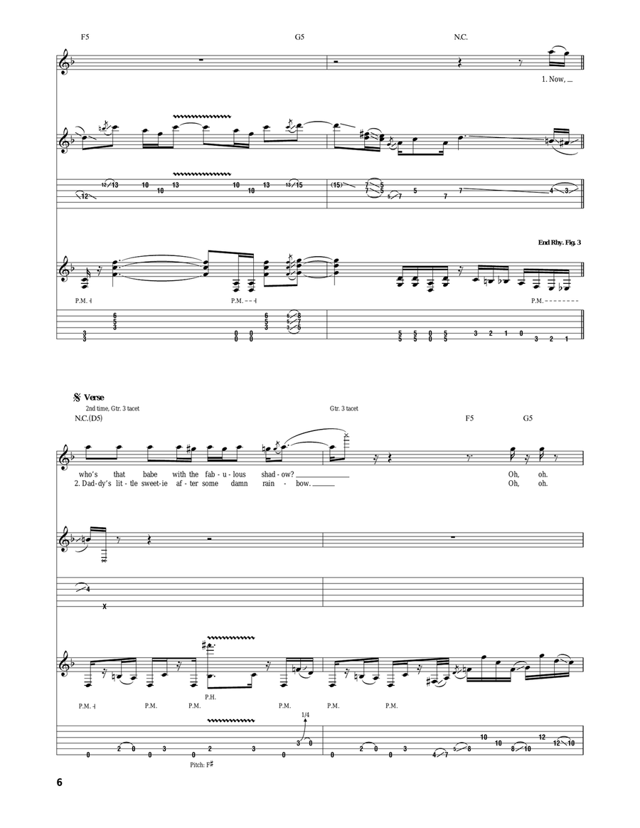 Dirty Movies Dirty Movies Acoustic Guitar scores gallery preview page 6