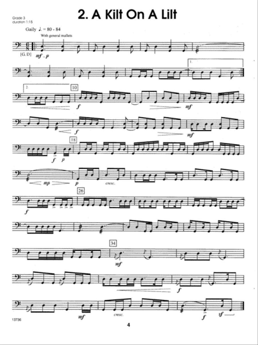 More Contest Solos For The Intermediate Timpanist Percussion scores gallery preview page 4