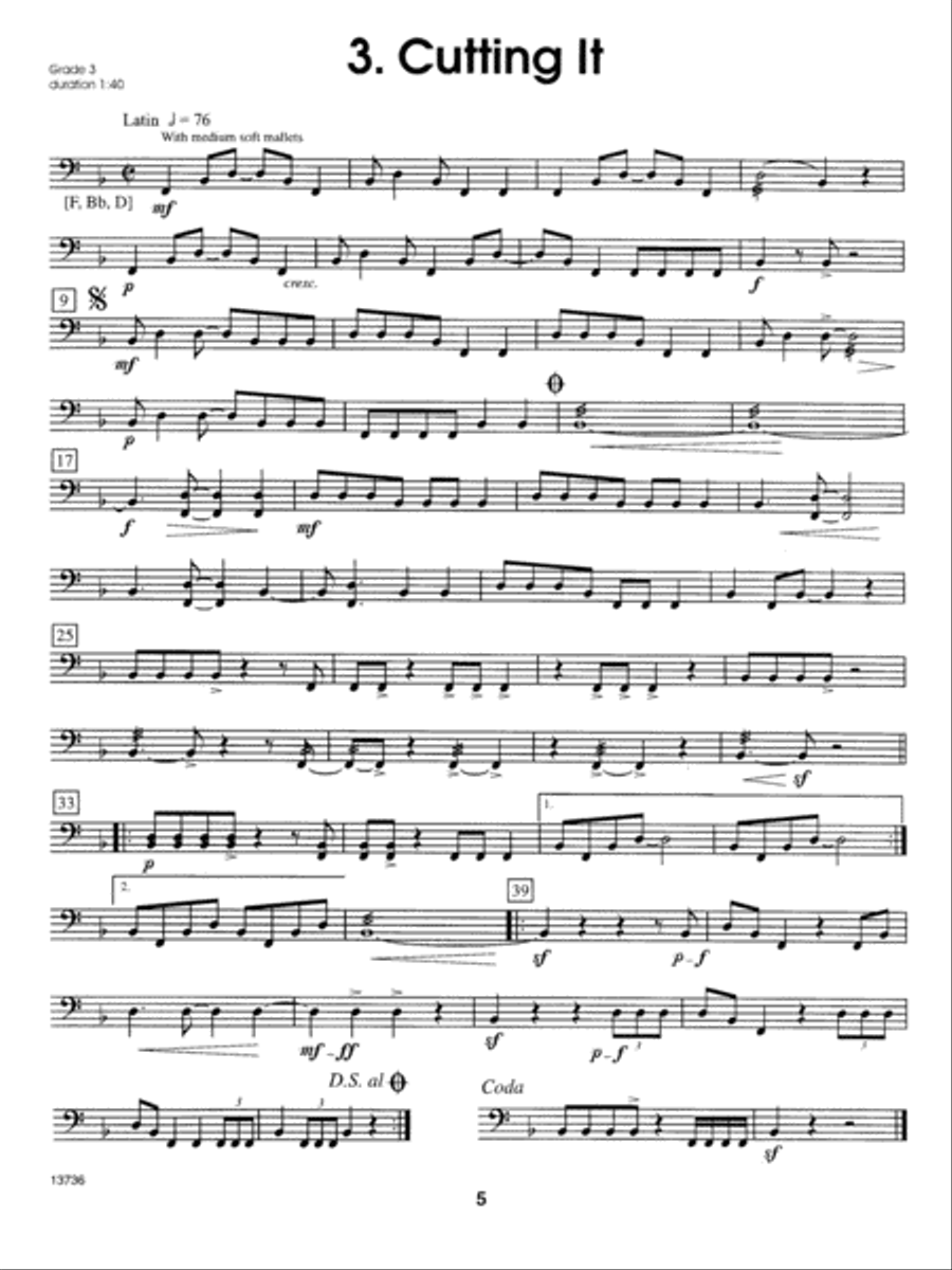 More Contest Solos For The Intermediate Timpanist Percussion scores gallery preview page 5
