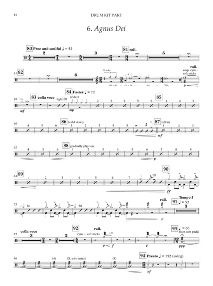 Mass in Blue Mass in Blue 4-Part scores gallery preview page 14