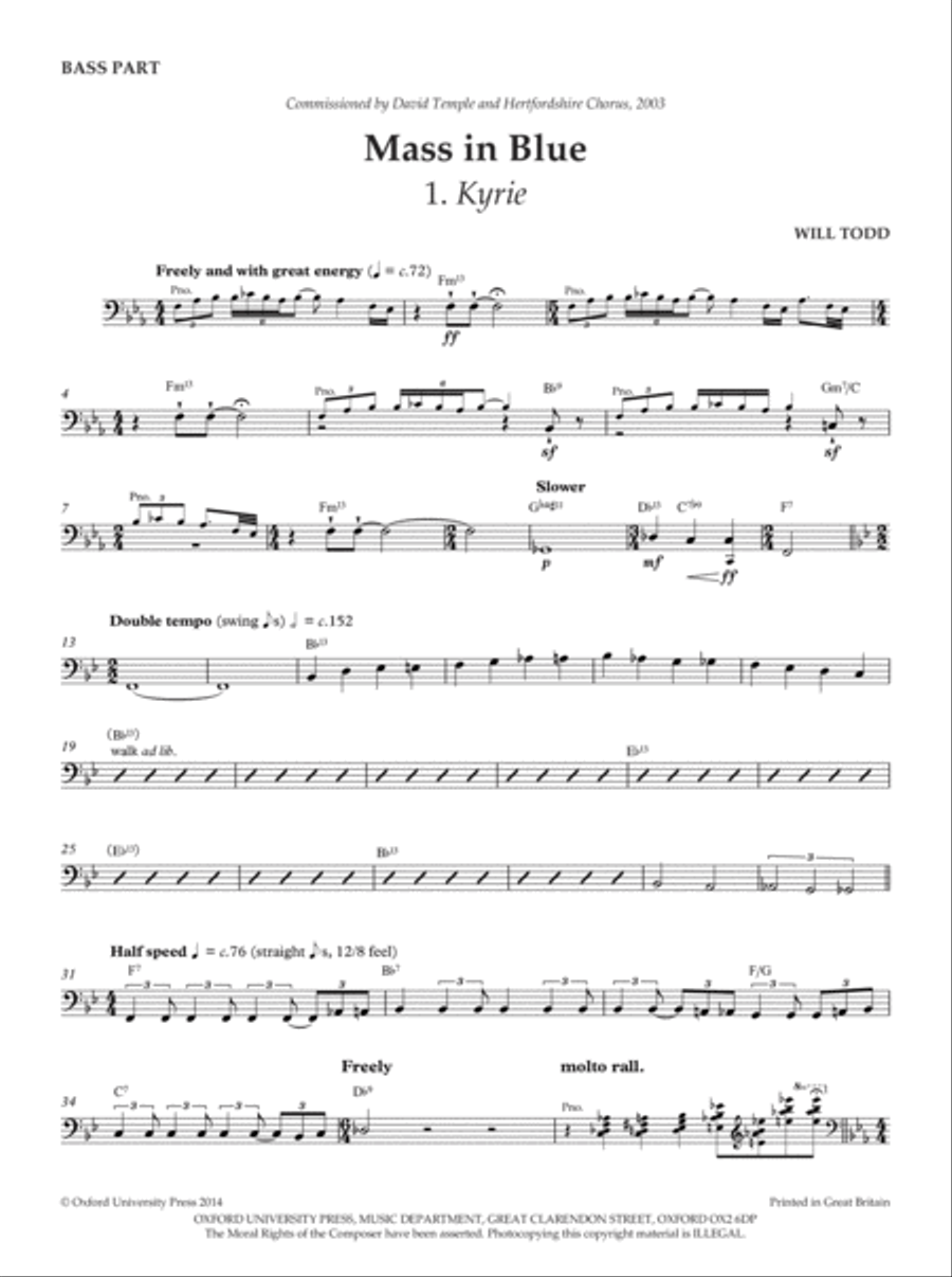 Mass in Blue Mass in Blue 4-Part scores gallery preview page 5