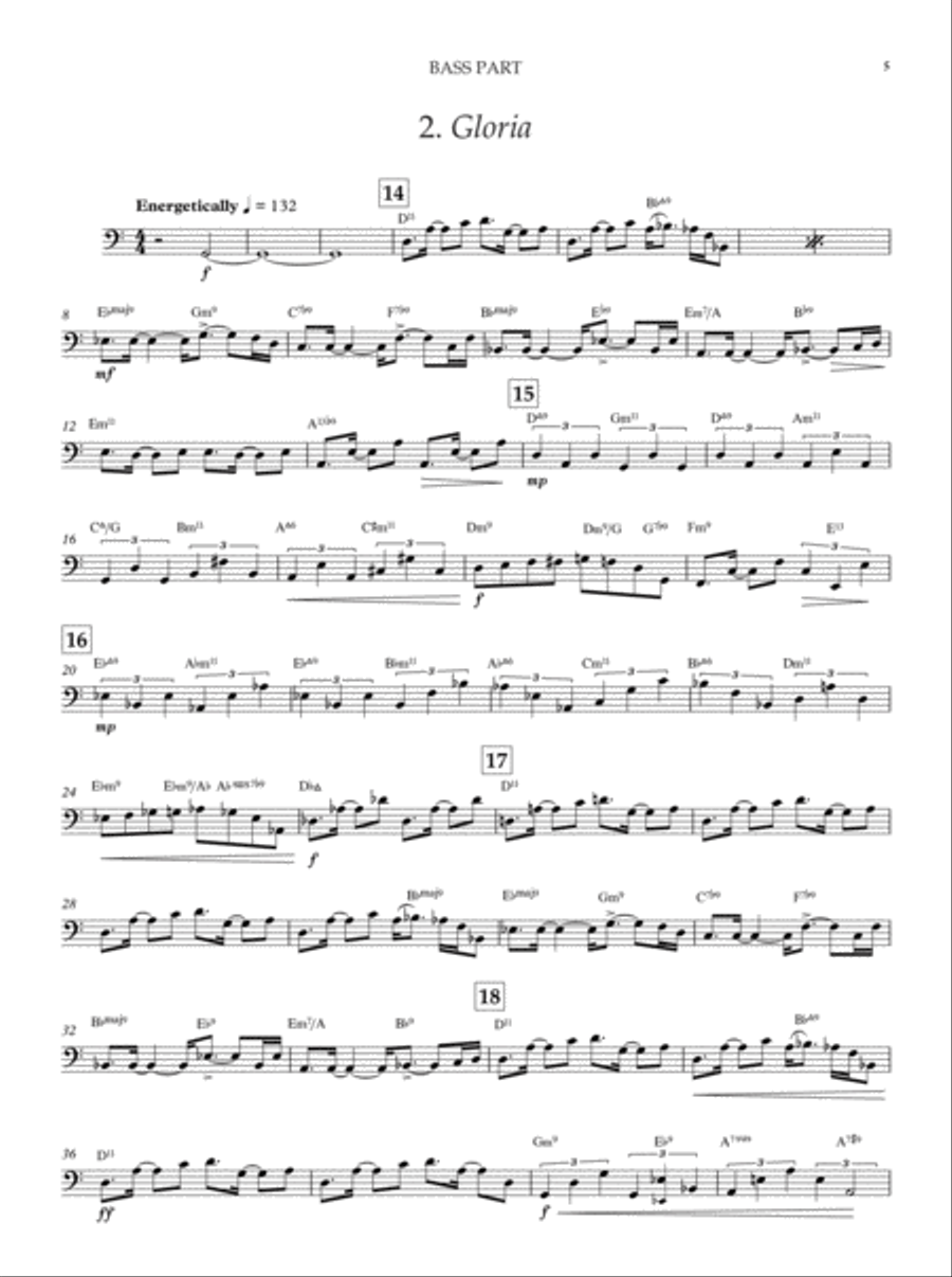 Mass in Blue Mass in Blue 4-Part scores gallery preview page 6