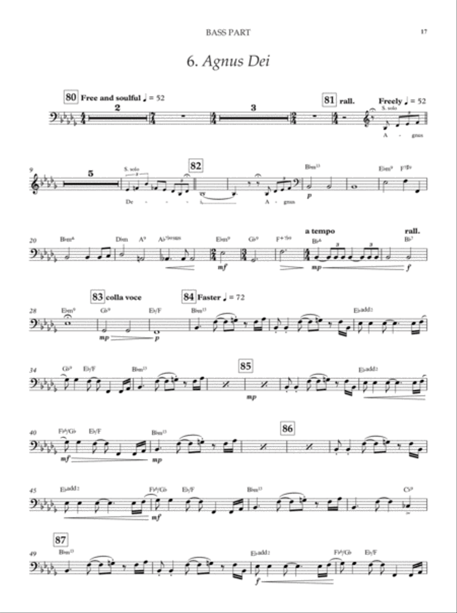 Mass in Blue Mass in Blue 4-Part scores gallery preview page 7