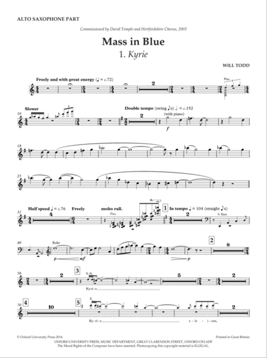 Mass in Blue Mass in Blue 4-Part scores gallery preview page 8