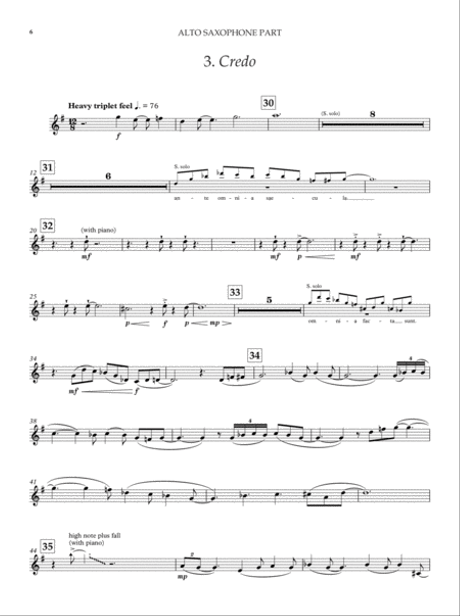 Mass in Blue Mass in Blue 4-Part scores gallery preview page 10