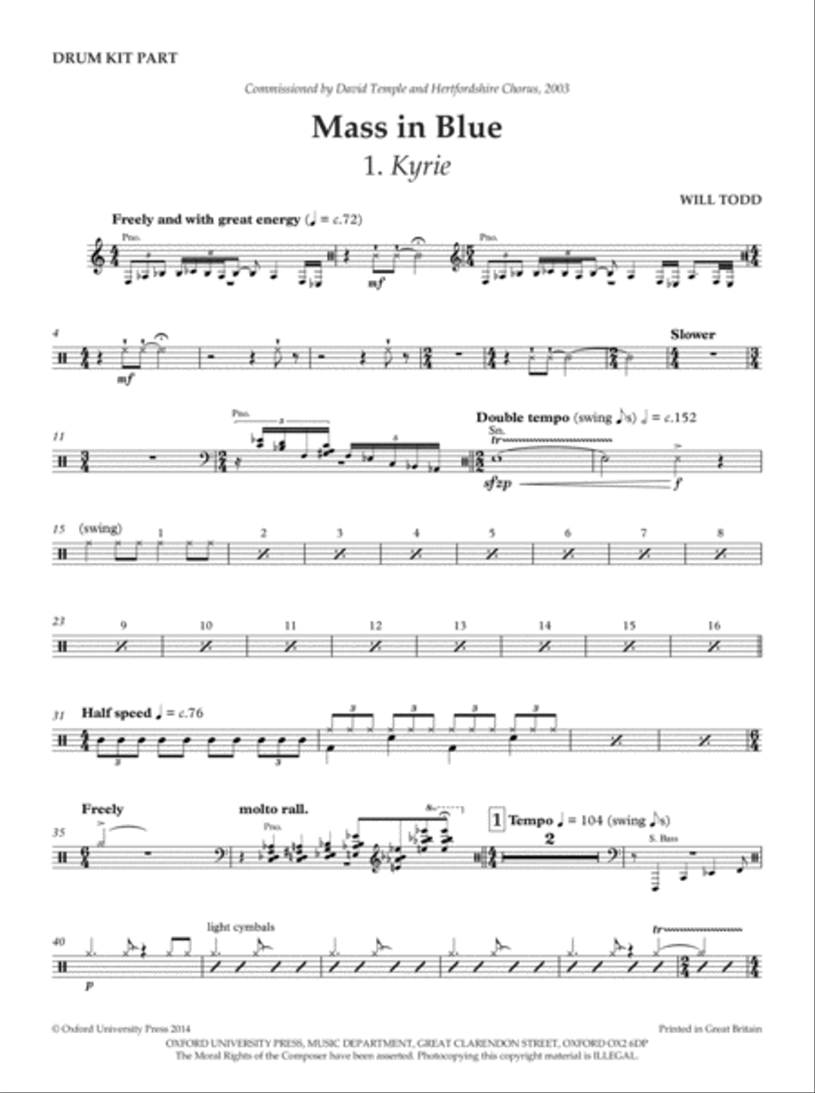Mass in Blue Mass in Blue 4-Part scores gallery preview page 11