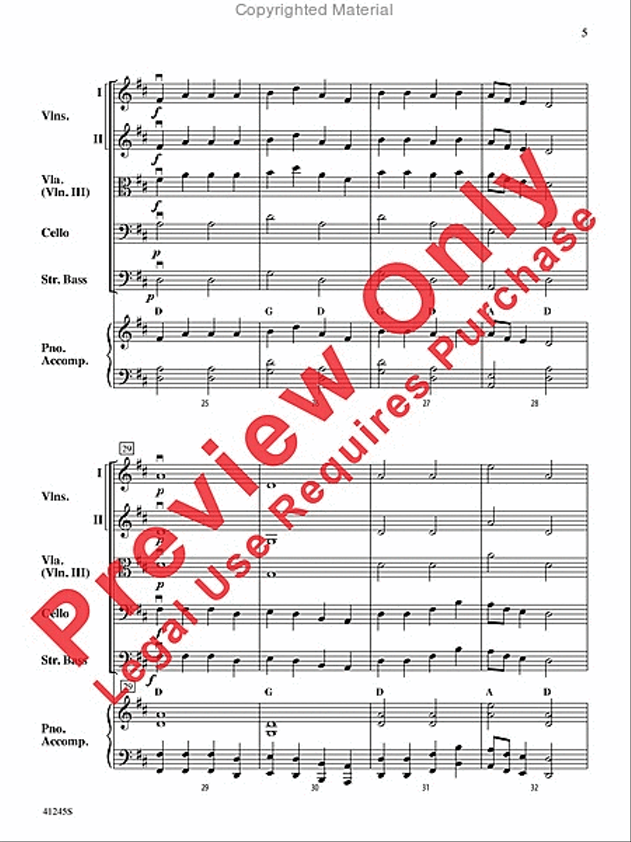 Sourwood Mountain Sourwood Mountain String Orchestra scores gallery preview page 5