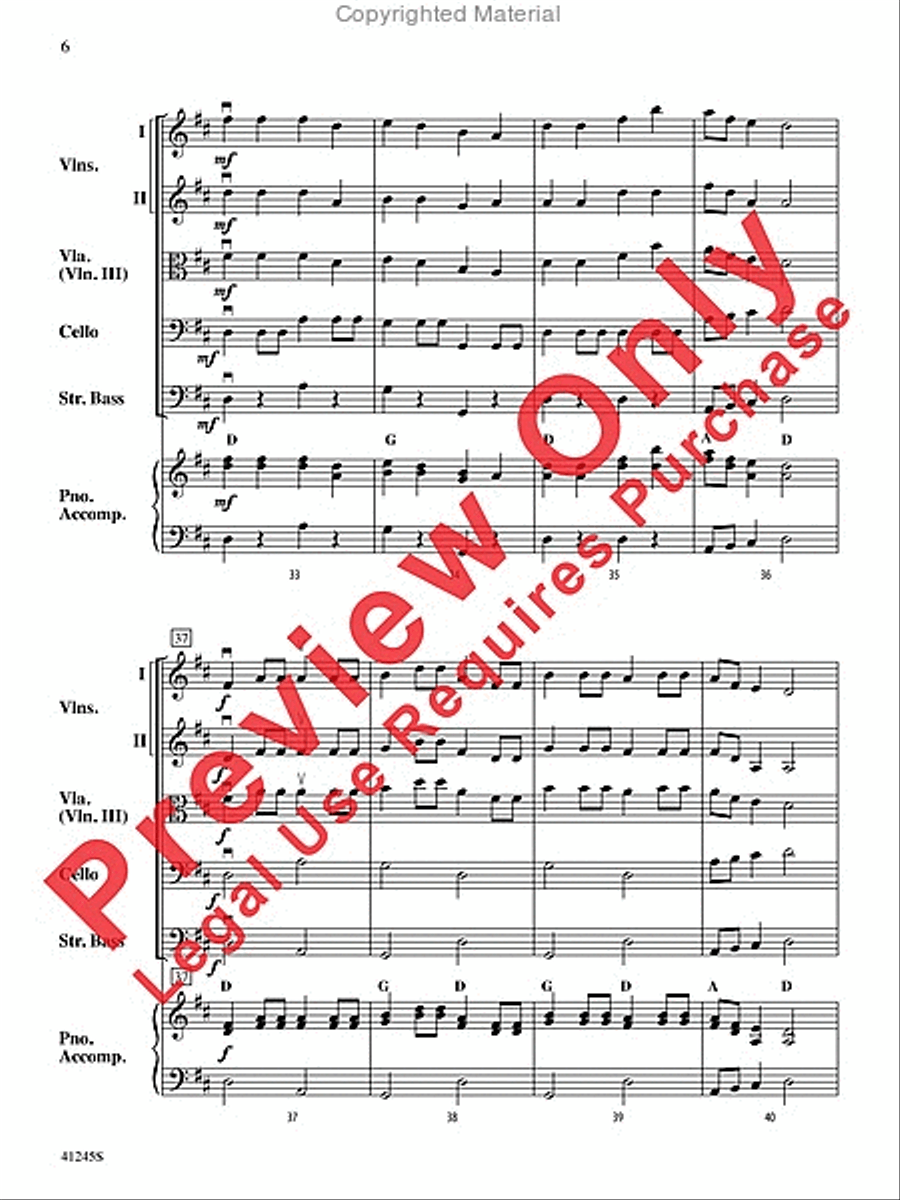 Sourwood Mountain Sourwood Mountain String Orchestra scores gallery preview page 6
