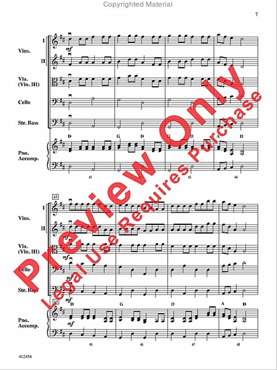 Sourwood Mountain Sourwood Mountain String Orchestra scores gallery preview page 7