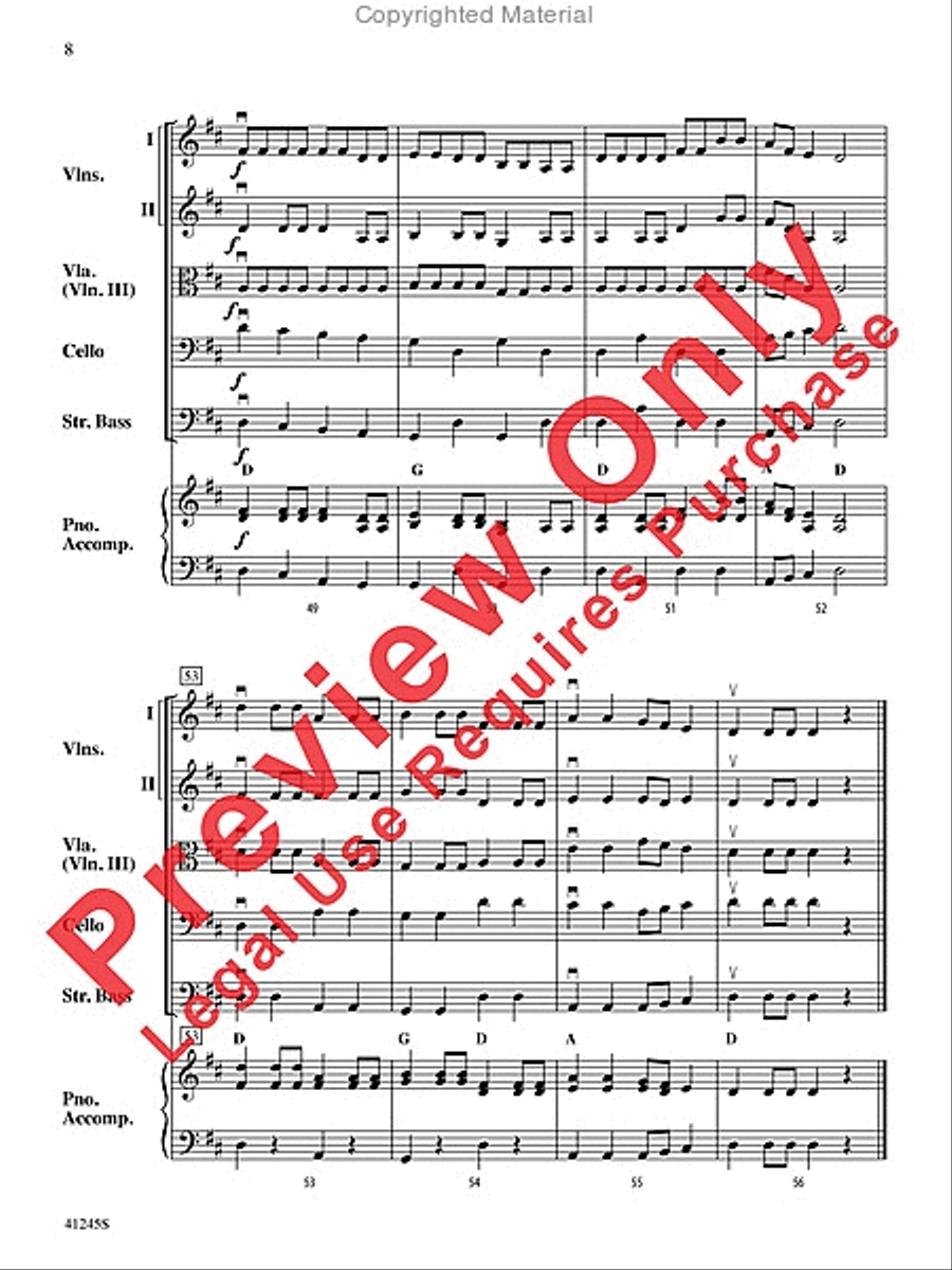 Sourwood Mountain Sourwood Mountain String Orchestra scores gallery preview page 8