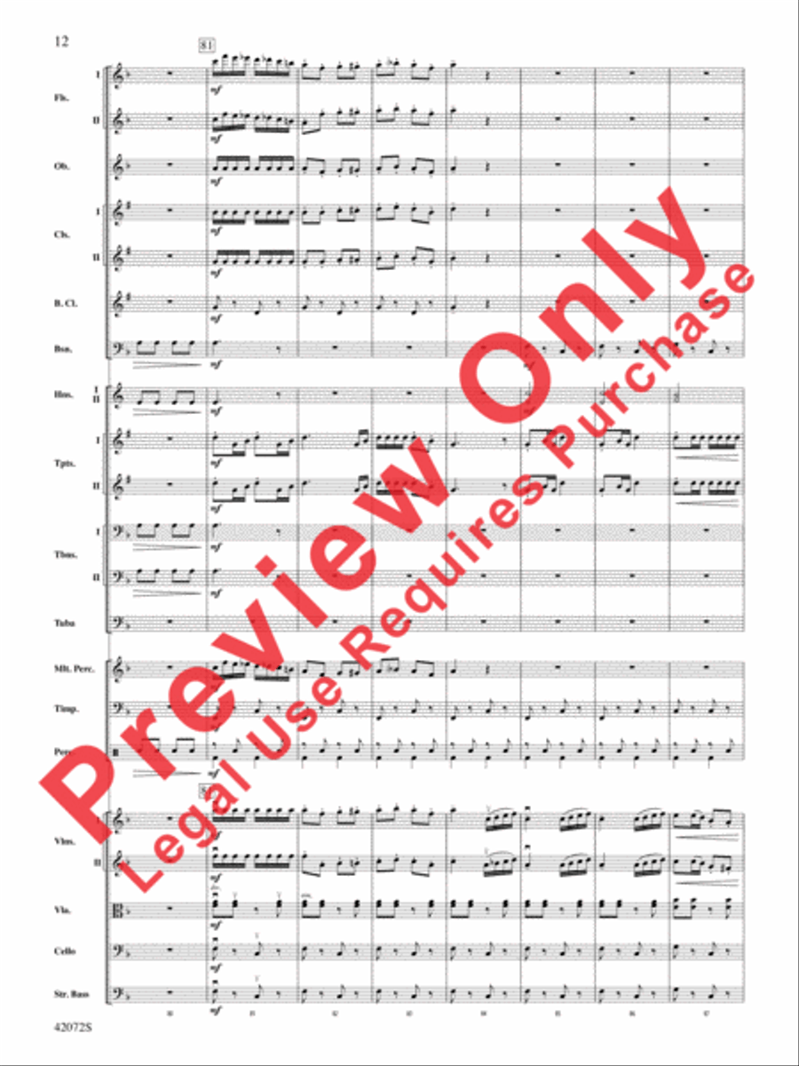 The Florentiner March The Florentiner March Full Orchestra scores gallery preview page 13
