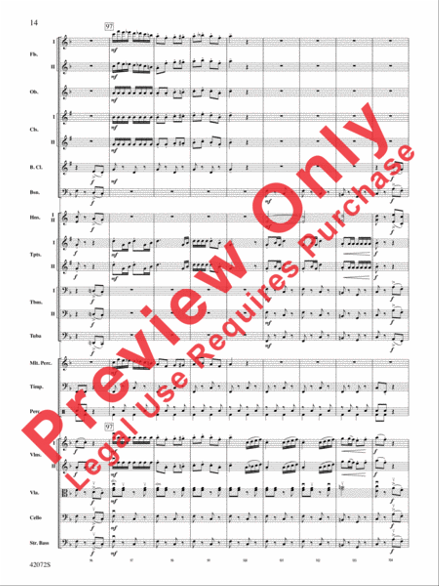 The Florentiner March The Florentiner March Full Orchestra scores gallery preview page 15