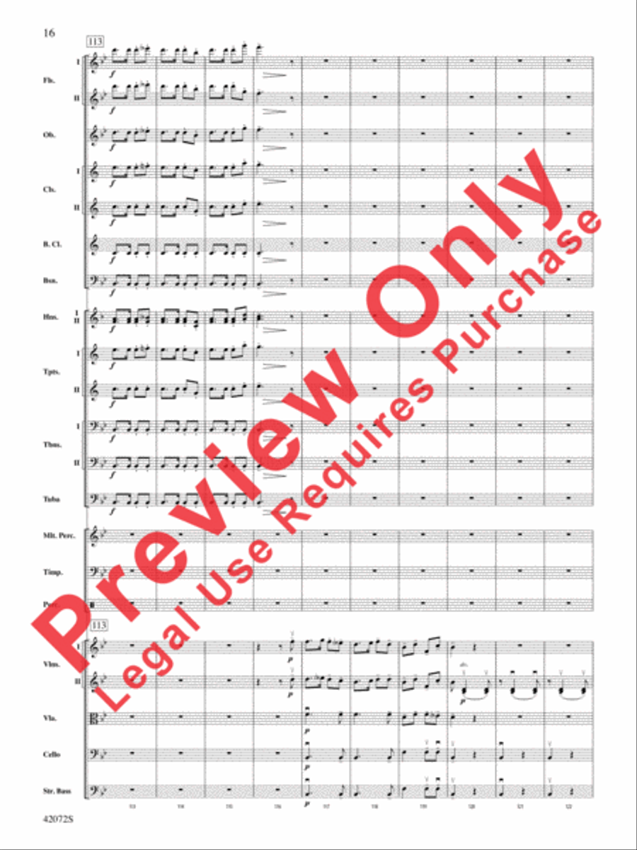 The Florentiner March The Florentiner March Full Orchestra scores gallery preview page 17