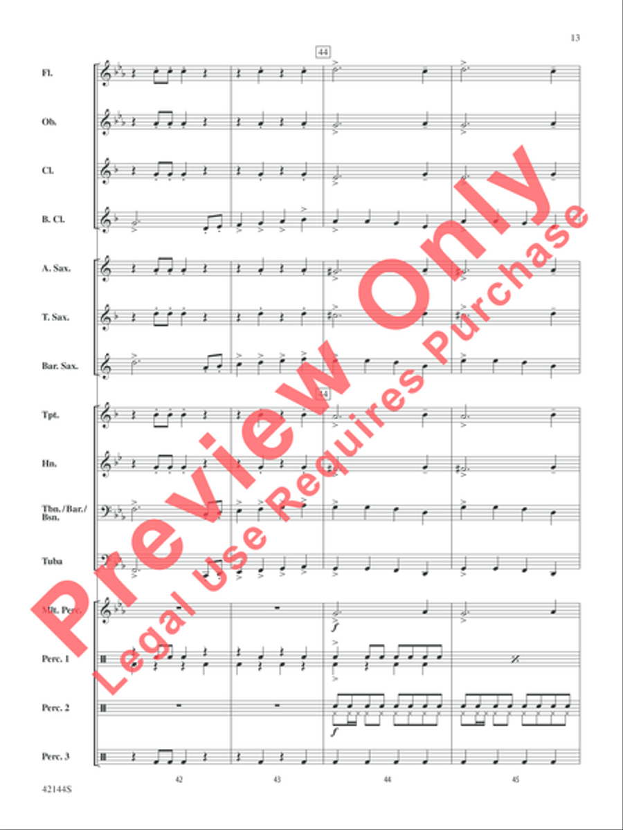 Macarena Macarena Concert Band scores gallery preview page 5