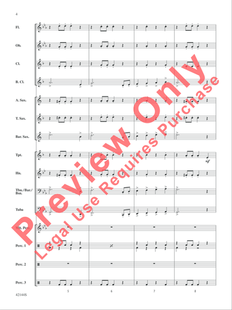Macarena Macarena Concert Band scores gallery preview page 7