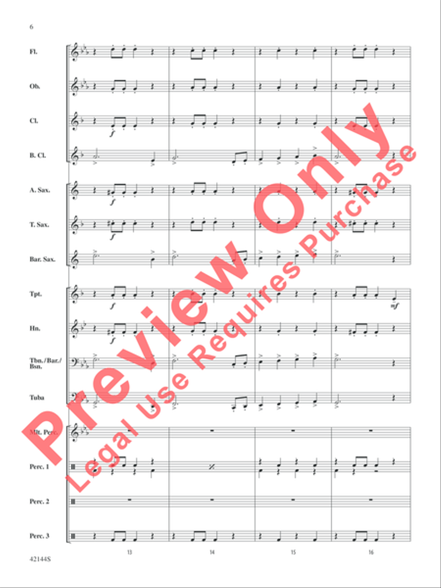 Macarena Macarena Concert Band scores gallery preview page 9