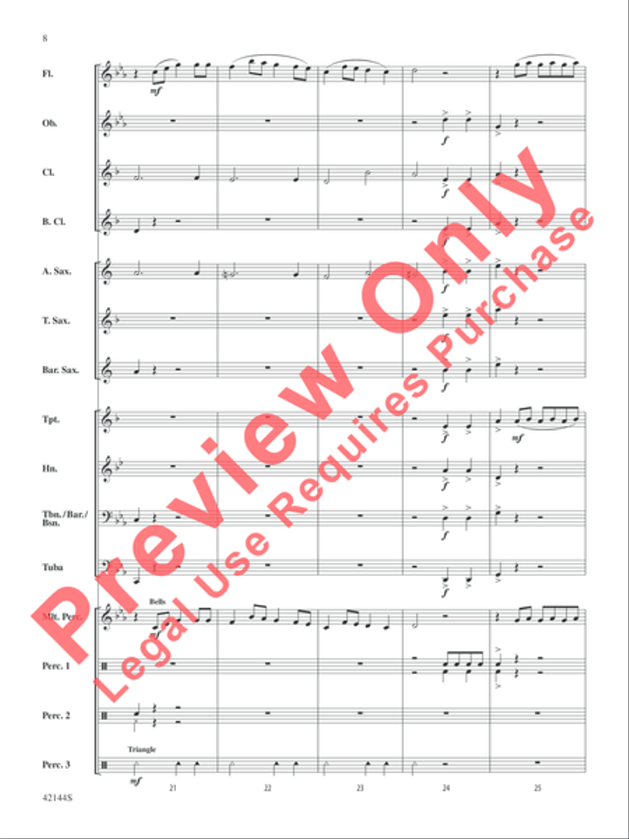 Macarena Macarena Concert Band scores gallery preview page 11