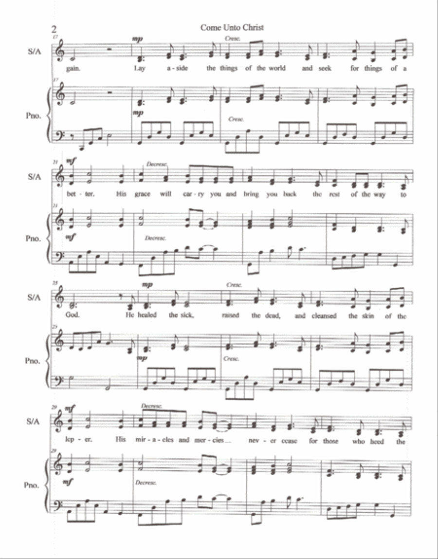 Come Unto Christ SA scores gallery preview page 2