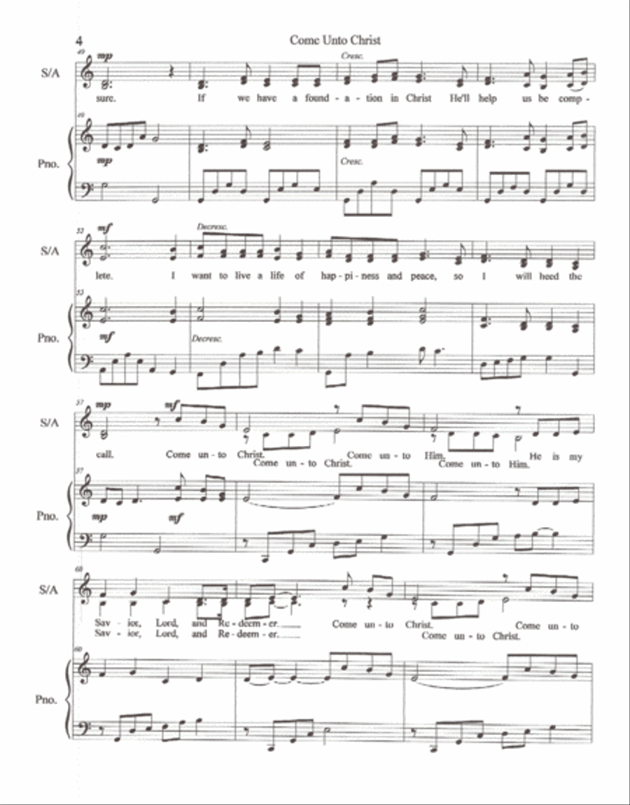 Come Unto Christ SA scores gallery preview page 4
