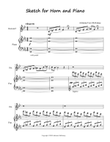 Sketch for Horn and Piano