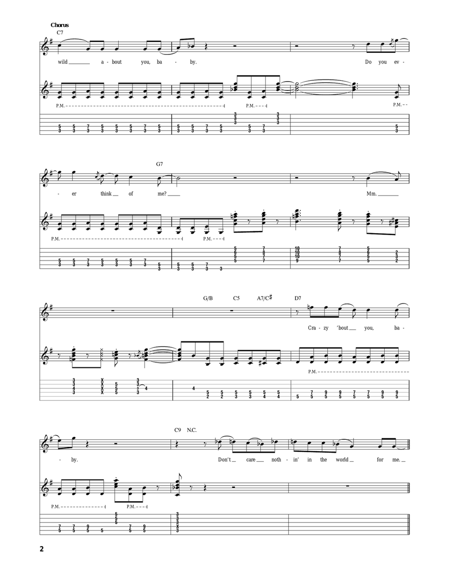 Can't Hold Out Much Longer Electric Guitar scores gallery preview page 2
