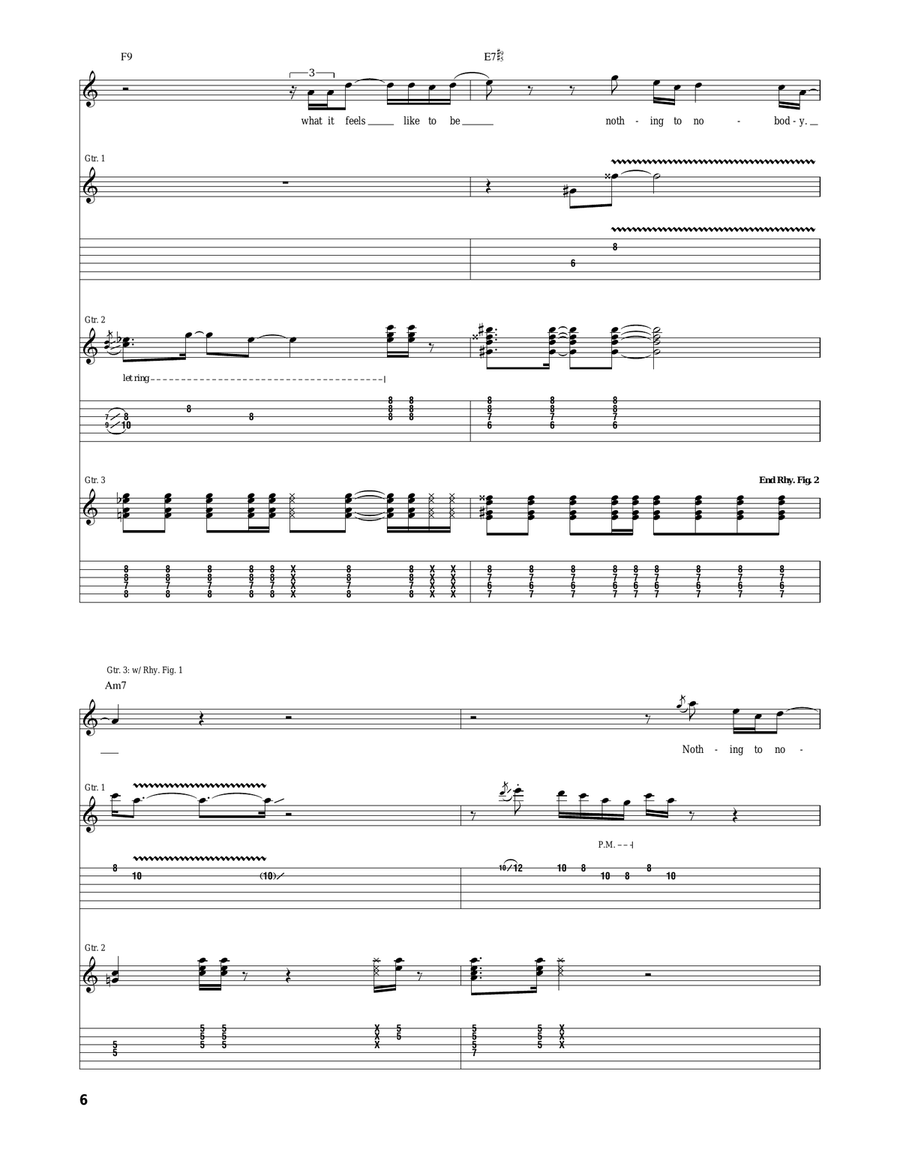 Nothing To Nobody Nothing To Nobody Acoustic Guitar scores gallery preview page 6