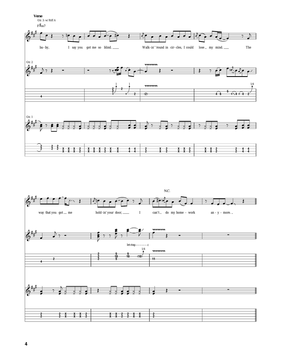 Homework Homework Acoustic Guitar scores gallery preview page 4