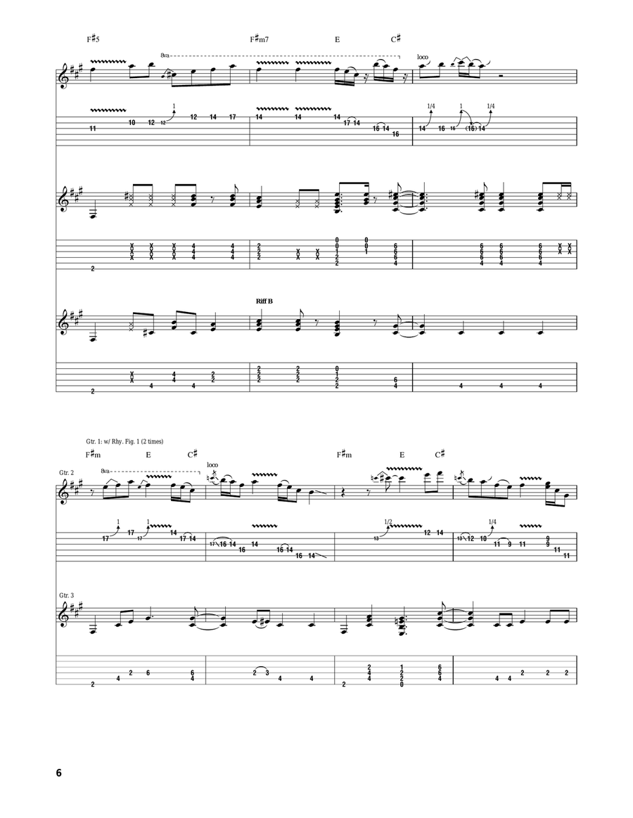 Homework Homework Acoustic Guitar scores gallery preview page 6