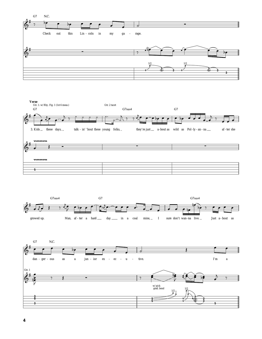 I'm A Real Man I'm A Real Man Electric Guitar scores gallery preview page 4