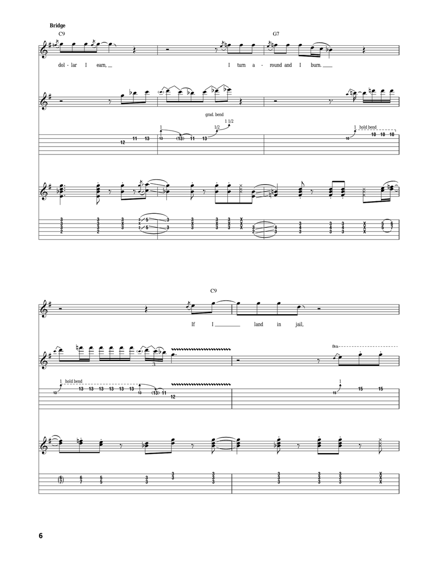 I'm A Real Man I'm A Real Man Electric Guitar scores gallery preview page 6