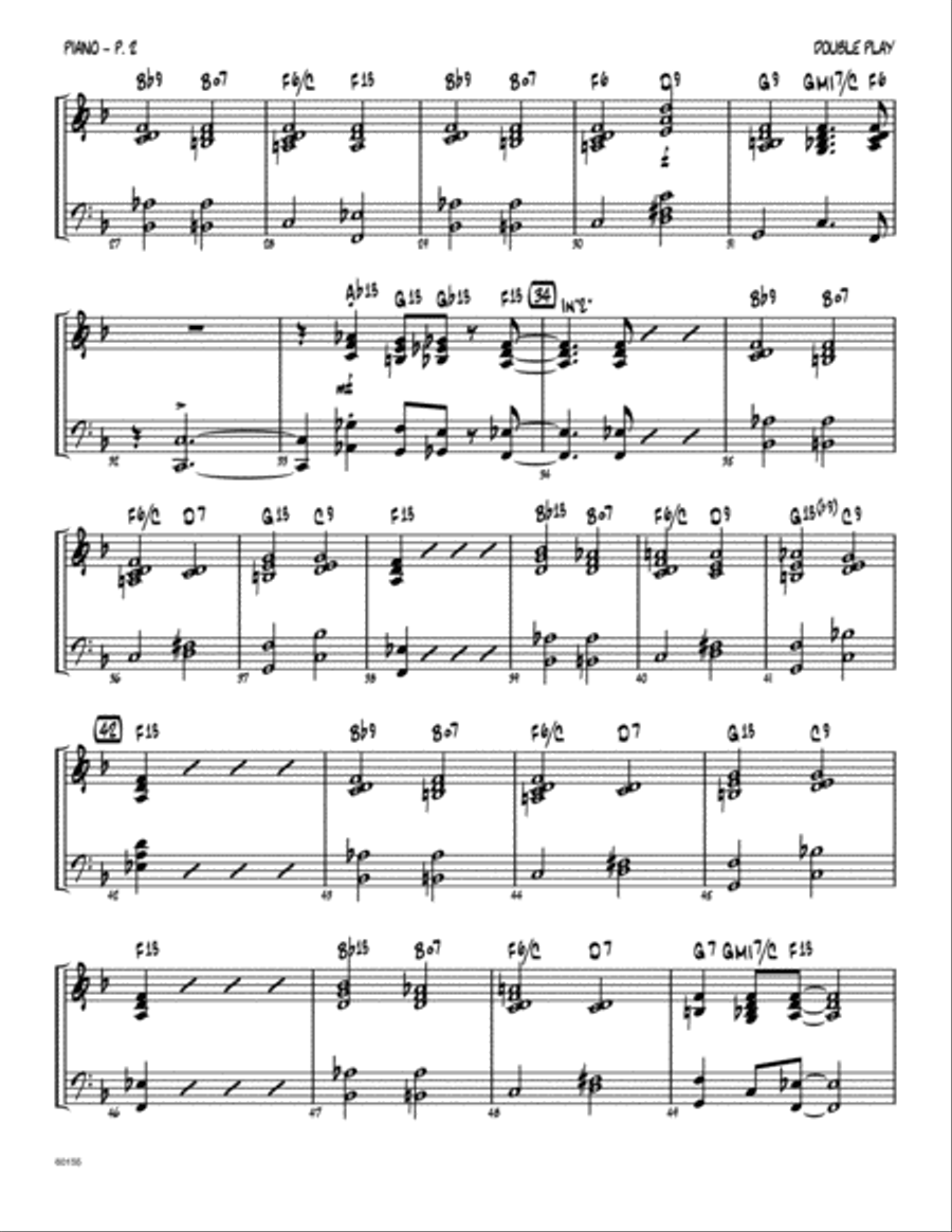 Double Play - Piano Double Play - Piano Jazz Ensemble scores gallery preview page 2