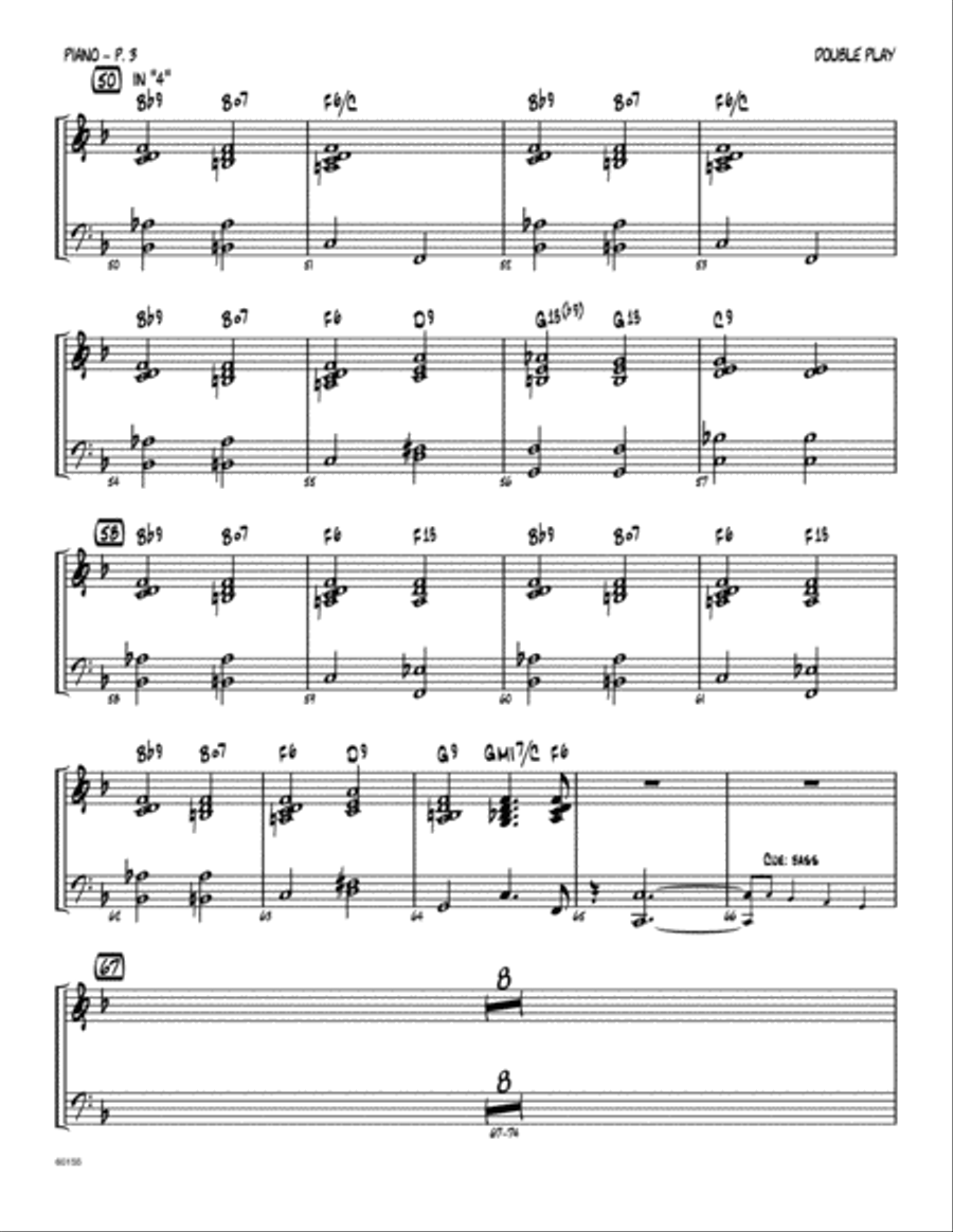Double Play - Piano Double Play - Piano Jazz Ensemble scores gallery preview page 3