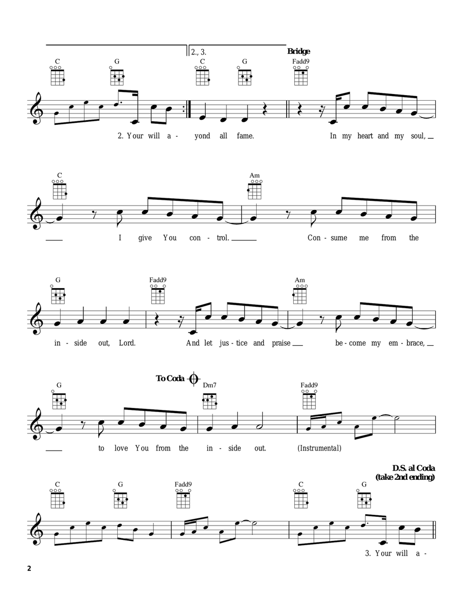 From The Inside Out From The Inside Out Ukulele scores gallery preview page 2
