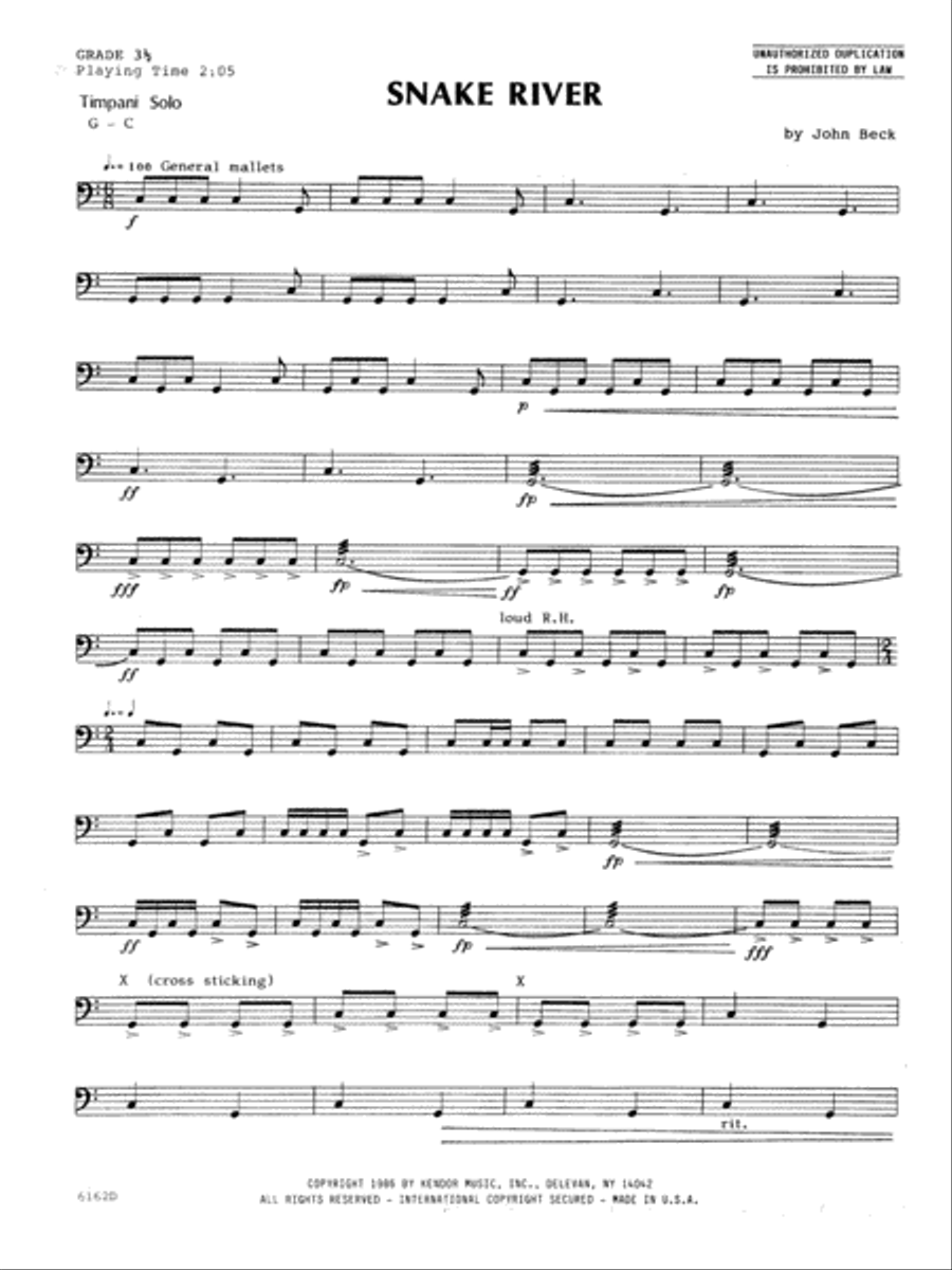 Snake River Percussion scores gallery preview page 1