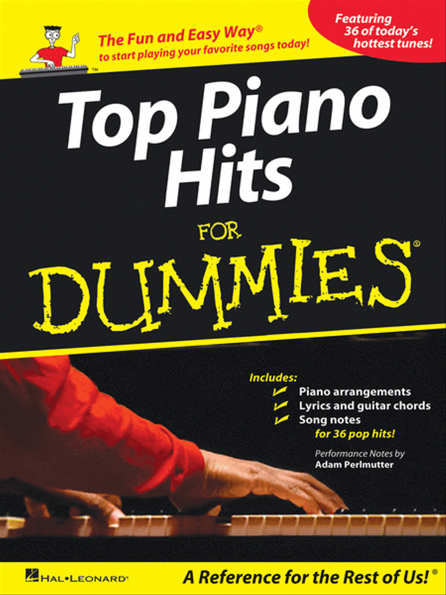 Top Piano Hits for Dummies Piano, Vocal, Guitar scores gallery preview page 1