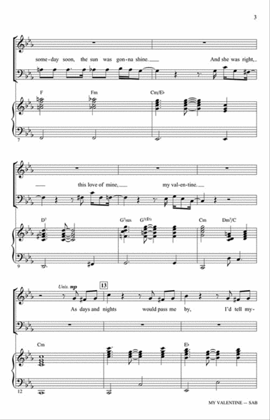 My Valentine 3-Part scores gallery preview page 3
