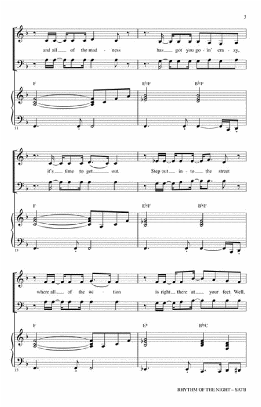 Rhythm of the Night Choir scores gallery preview page 3