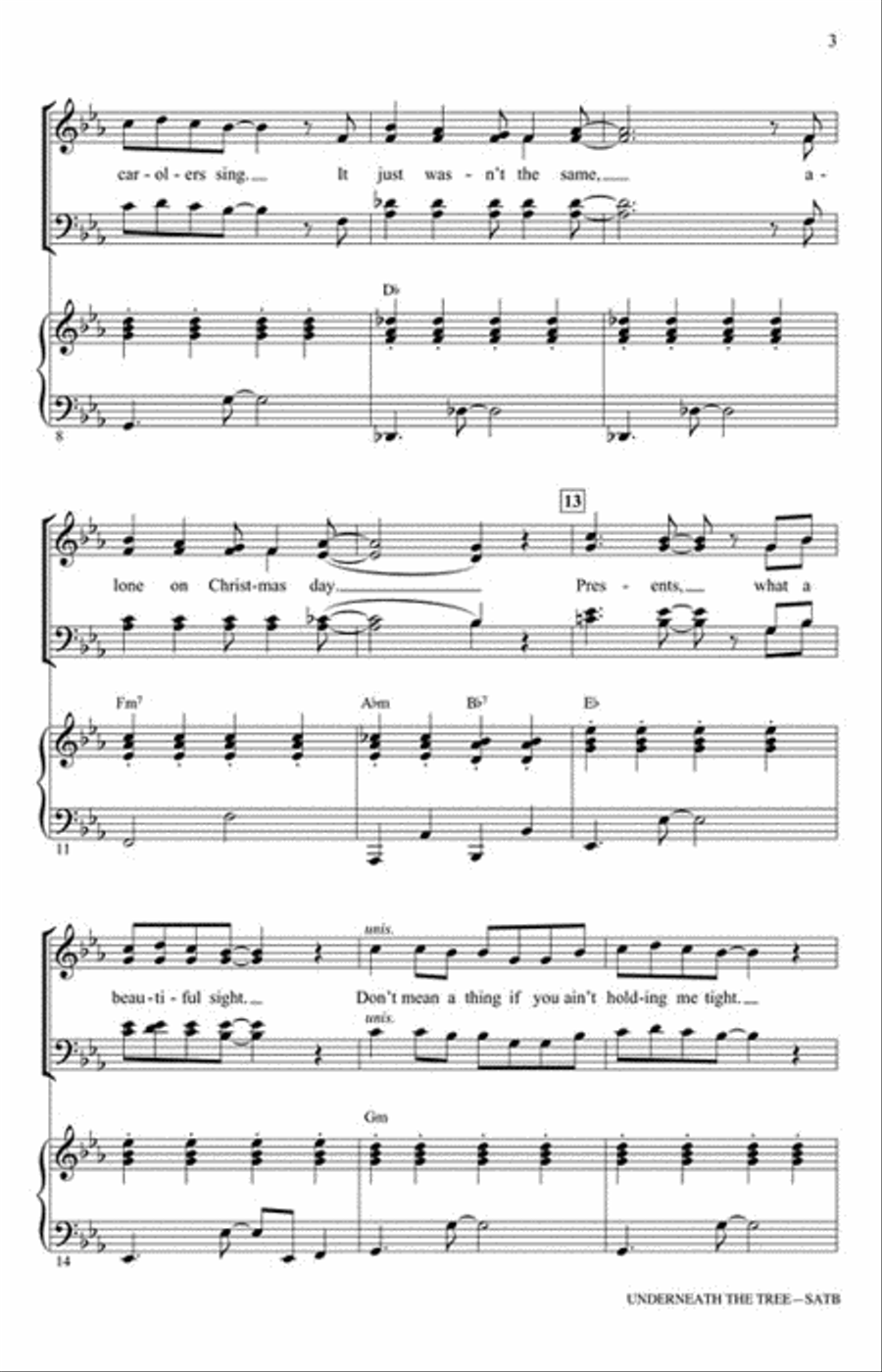 Underneath the Tree - ShowTrax CD Choir scores gallery preview page 3