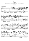 J.S.Bach Air on G String BWV 1068 for piano solo or piano duet
