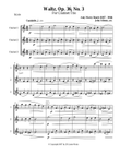 Waltz by Amy Beach set for Clarinet Trio