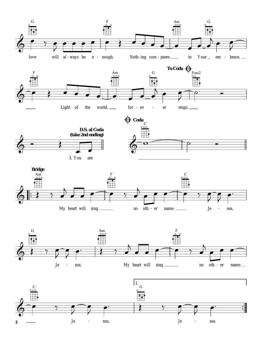 Forever Reign Forever Reign Ukulele scores gallery preview page 2