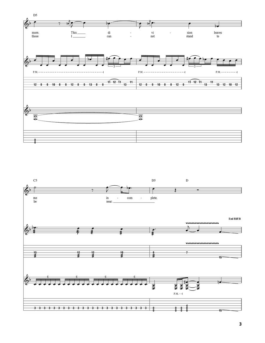 Incineration: The Broken World Acoustic Guitar scores gallery preview page 3