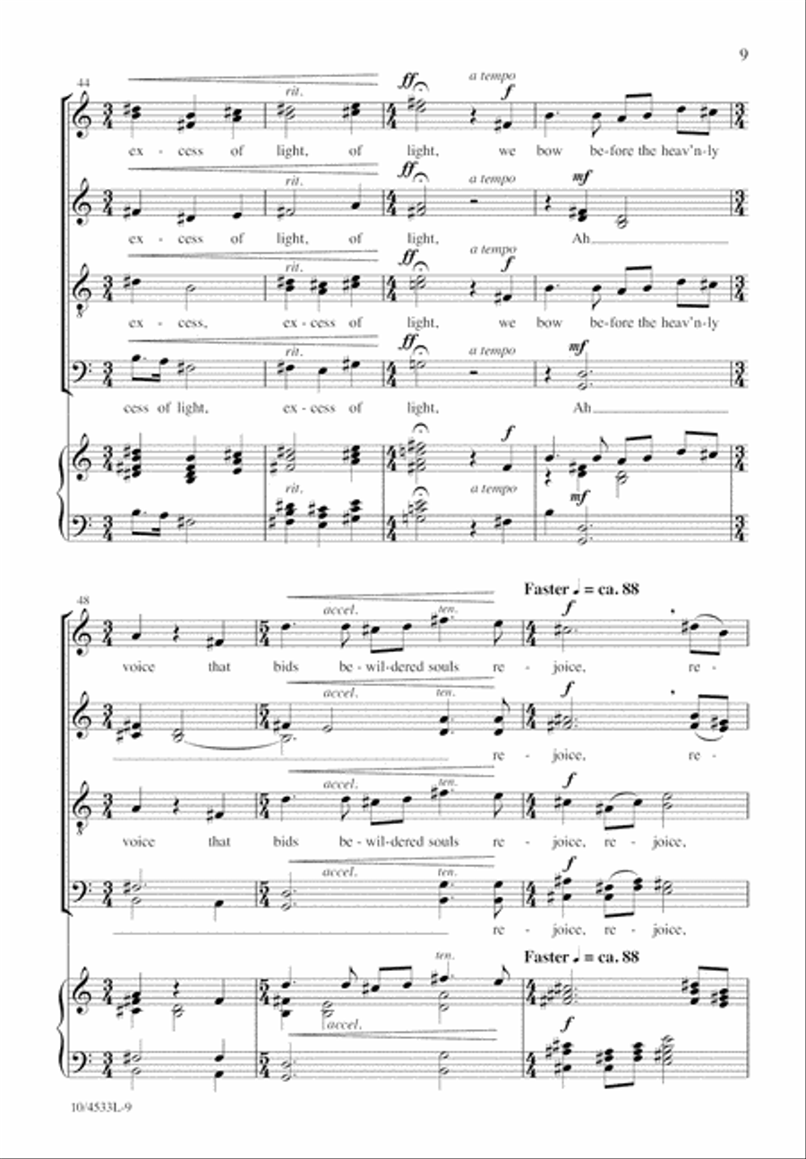 Transfiguration Hymn Transfiguration Hymn Divisi scores gallery preview page 10
