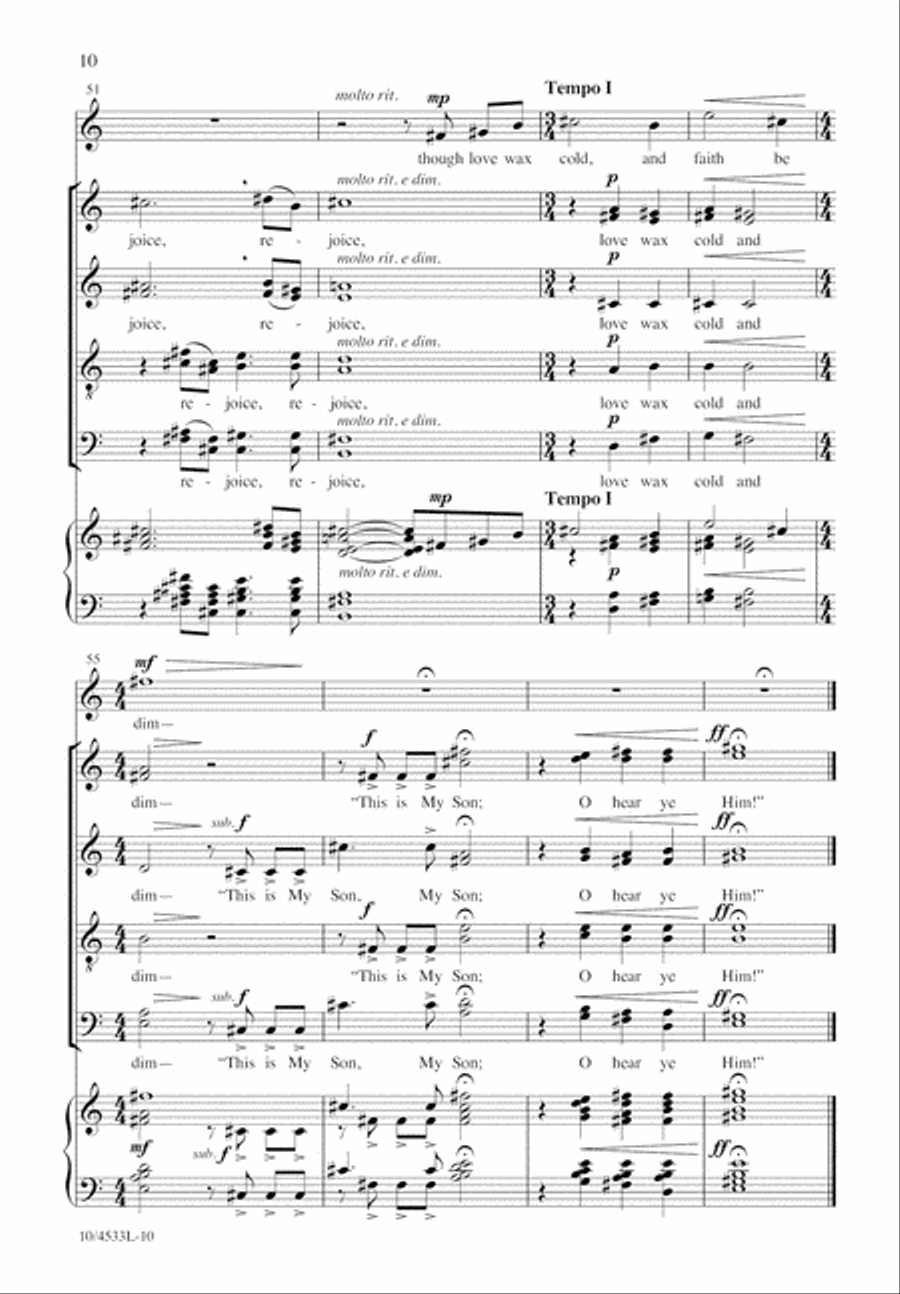 Transfiguration Hymn Transfiguration Hymn Divisi scores gallery preview page 11
