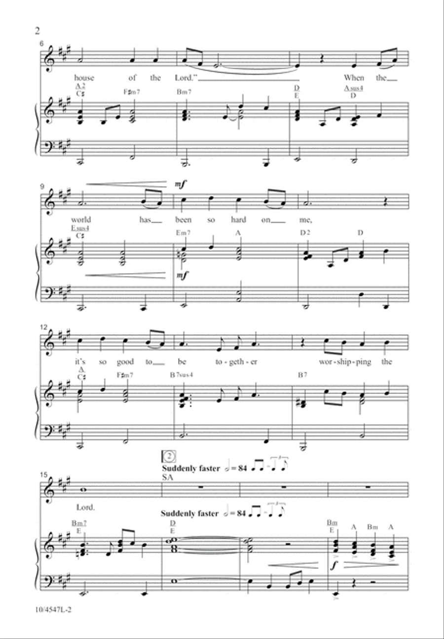 We're Gonna Have Church We're Gonna Have Church 4-Part scores gallery preview page 3