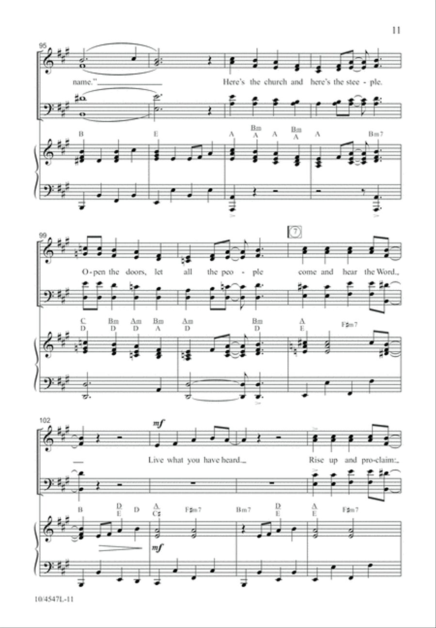 We're Gonna Have Church We're Gonna Have Church 4-Part scores gallery preview page 12
