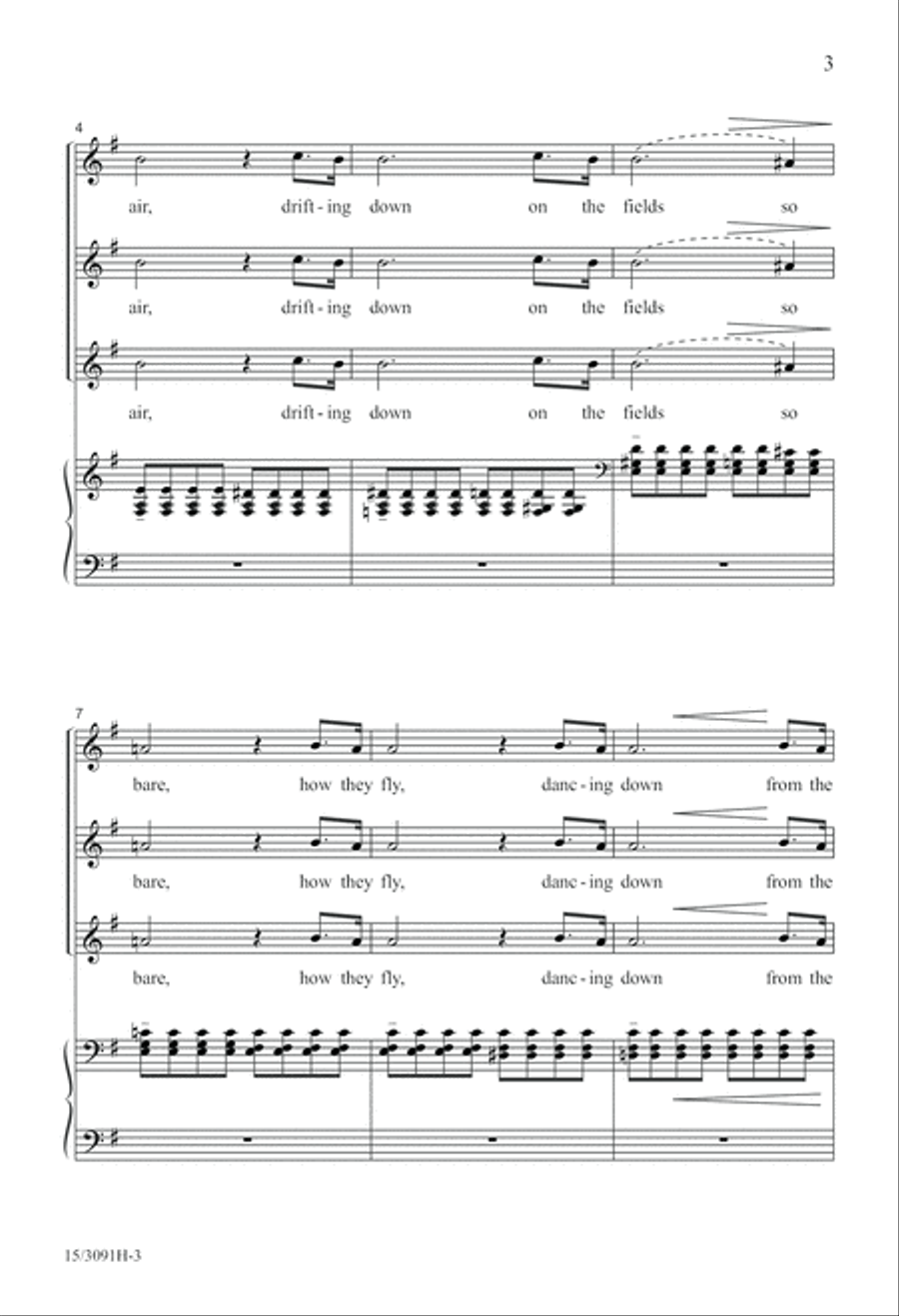 Prelude to a Winter Day Prelude to a Winter Day SSA scores gallery preview page 4