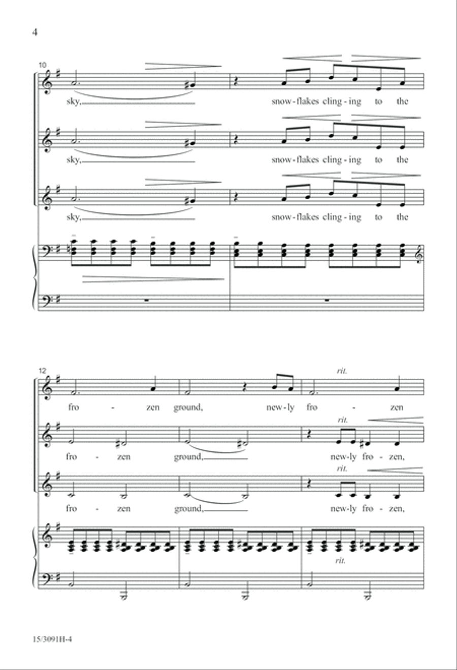 Prelude to a Winter Day Prelude to a Winter Day SSA scores gallery preview page 5