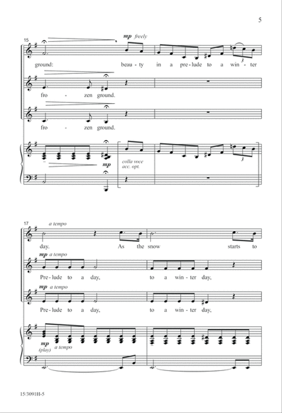 Prelude to a Winter Day Prelude to a Winter Day SSA scores gallery preview page 6
